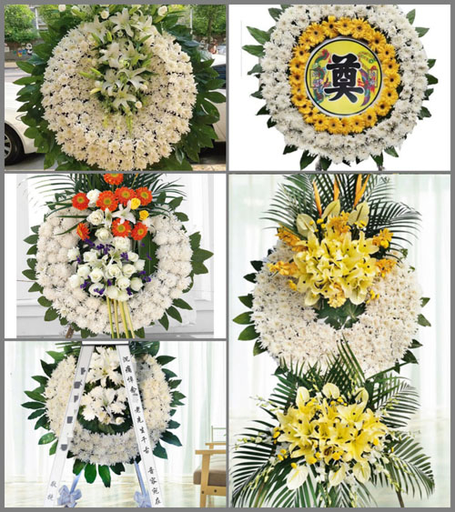湖北孝感市应城市长江埠街道车站街社区花圈速递